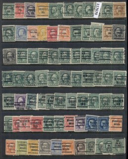 USA-1908-1919-Washington-Franklin-Precancels-TC-Assortment_14