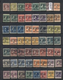 USA-1908-1919-Washington-Franklin-Precancels-TC-Assortment_16