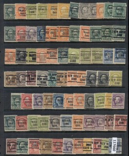 USA-1908-1919-Washington-Franklin-Precancels-TC-Assortment_4