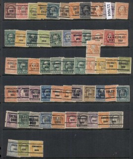 USA-1908-1919-Washington-Franklin-Precancels-TC-Assortment_8