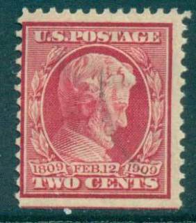 USA-1909-Sc367-2c-Linclon-Centenary-of-Birth-FU-lot67267