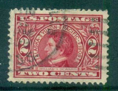 USA-1909-Sc370-2c-Alaska-Yukon-Pacific-Exposition-FU-lot67273