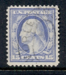 USA-1910-11-Sc382-15c-blue-Washington-Perf-12-Wmk-S-L-FU