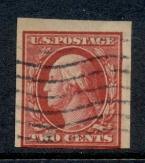 USA-1910-11-Sc384-2c-carmine-Washington-IMPERF-Wmk-S-L-FU