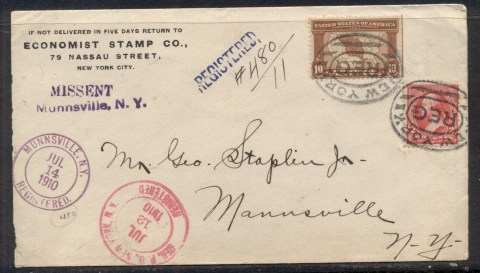 USA-1910-Louisiana-Purchase-10c-CC-cover-to-Mannsville