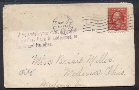 USA-1911-2c-Washington-cover-to-Medina