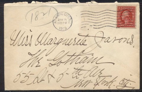 USA-1912-2c-Washington-cover-to-NY