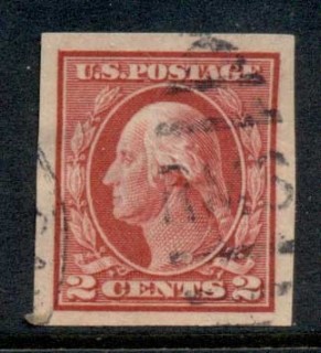 USA-1912-Sc409-2c-carmine-Washington-IMPERF-Wmk-S-L-FU