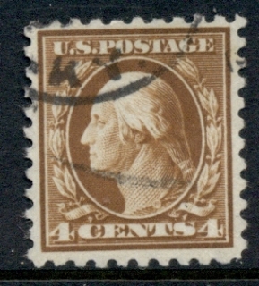 USA-1913-15-Sc427-4c-brown-Washington-Perf-10-Wmk-S-L-FU