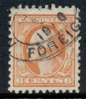 USA-1913-15-Sc429-6c-red-orange-Washington-Perf-10-Wmk-S-L-FU