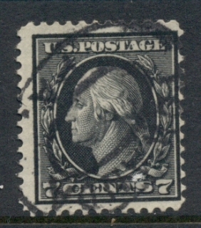 USA-1916-17-Sc469-7c-black-Washington-Perf-10-No-Wmk-FU