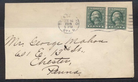 USA-1919-2x1c-Washington-cover-to-Penn