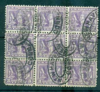 USA-1919-Sc537-Victory-Issue-Blk-9-FU-lot67316