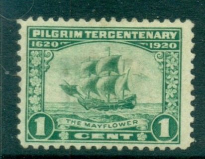 USA-1920-Sc548-Pilgrim-Tercentenary-1c-MH-lot67318