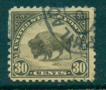 USA-1922-25-Sc569-30c-Buffalo-P11-Flat-Plate-FU-lot67867