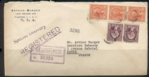 USA-1922-38-Fourth-Bureau-Jefferson-3x9c-Registered-Flushing-1938-cover