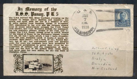 USA-1922-38-Fourth-Bureau-USS-Panay-to-New-Zealand-cover-faults