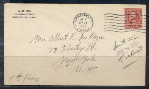 USA-1922-38-Fourth-Bureau-Washington-2c-Greenwich-1932-cover