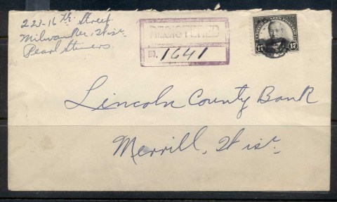 USA-1922-38-Fourth-Bureau-Wilson-17c-Registered-cover-Millwaukee-1930