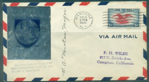 USA-1940-Massena-Airport-Dedication-cover