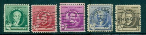 USA-1940-Sc884-88-American-Artists-FU-lot72326