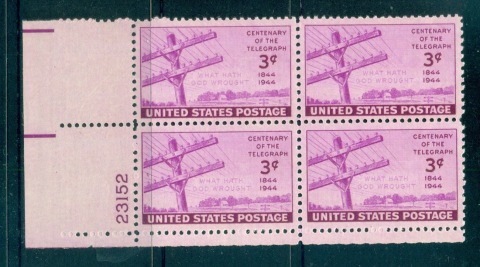 USA-1944-Sc924-Telegraph-PB23152-MUH-lot67608