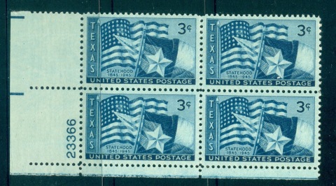 USA-1945-Sc938-Texas-Statehood-PB23366-MUH-lot67620