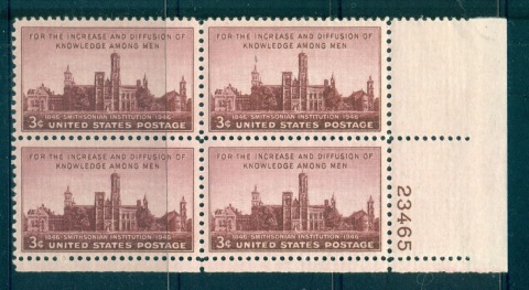 USA-1946-Sc943-Smithsonian-Institution-PB23465-MUH-lot67626