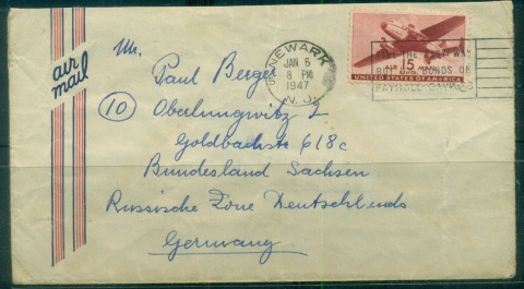 USA-1947-15c-Airmail-Newark-to-Germany-Russian-Zone-cover