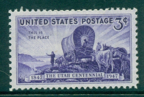 USA-1947-Sc950-Utah-Centenary-MLH-lot33442