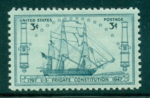 USA-1947-Sc951-US-Frigate-Constitution-MLH-lot33443