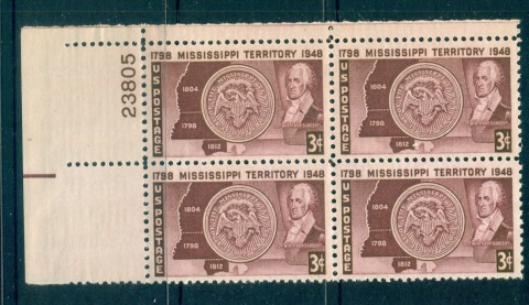 USA-1948-Sc955-Mississippi-territory-PB23805-MUH-lot67640