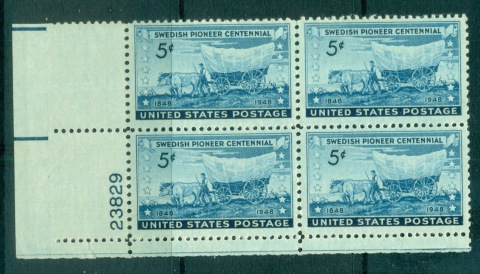 USA-1948-Sc958-Swedish-Pioneers-PB23829-MUH-lot67649