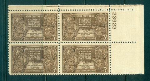 USA-1948-Sc972-Indian-Centennial-PB23923-MUH-lot67664