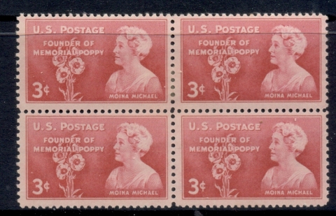 USA-1948-Sc977-Moina-Michael-blk4-MLH