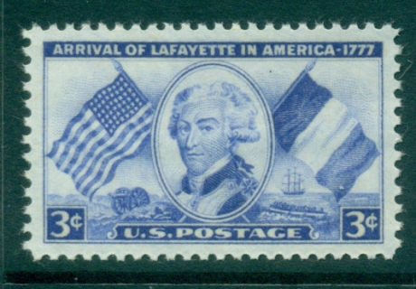 USA-1952-Sc1010-Lafayette-MUH-lot33458