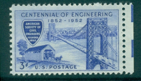 USA-1952-Sc1012-Engineering-Centennial-MUH-lot33459