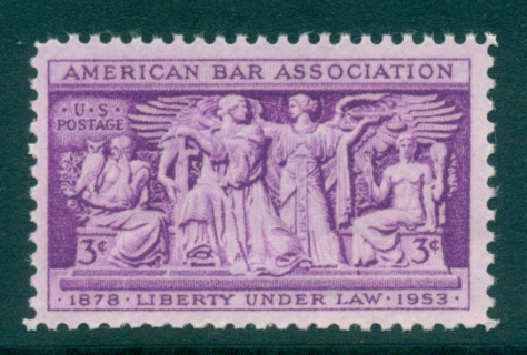 USA-1953-Sc1022-American-bar-Association-MUH-lot33465