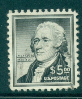 USA-1954-58-Sc1053-5-Alexander-Hamilton-FU-lot33784