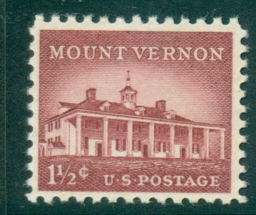 USA-1954-68-Sc1032-1½c-Mount-Vernon-MUH-lot33482