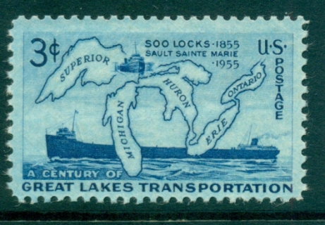 USA-1955-Sc1069-Soo-Locks-MUH-lot33499