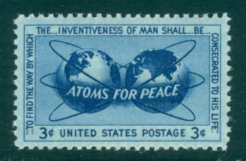 USA-1955-Sc1070-Atoms-for-Peace-MUH-lot33500