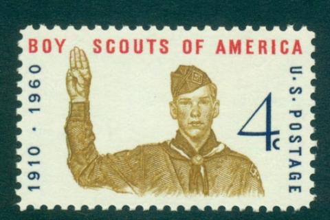 USA-1960-Sc1145-Boy-Scout-Jubilee-MUH-lot33506