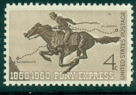 USA-1960-Sc1154-Pony-Express-Centennial-MUH-lot33512