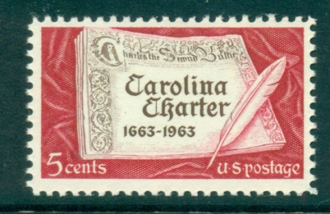 USA-1963-Sc1230-Carolina-Charter-MUH-lot33412