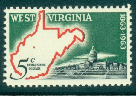 USA-1963-Sc1232-West-Virginia-Statehood-MUH-lot33413