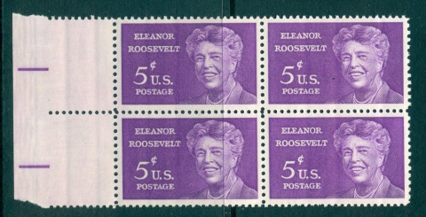 USA-1963-Sc1236-Eleanor-Roosevelt-Blk-4-MUH-lot33616