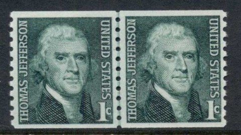 USA-1965-78-Sc1299-Thomas-Jefferson-Coil-line-pr-MUH