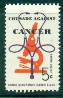 USA-1965-Sc1263-Crusade-Against-cancer-MUH-lot33386