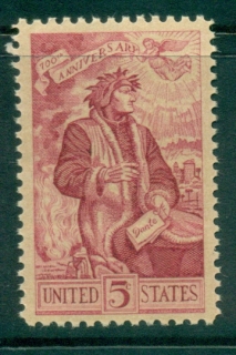 USA-1965-Sc1268-Dante-Alighieri-MUH-lot33389